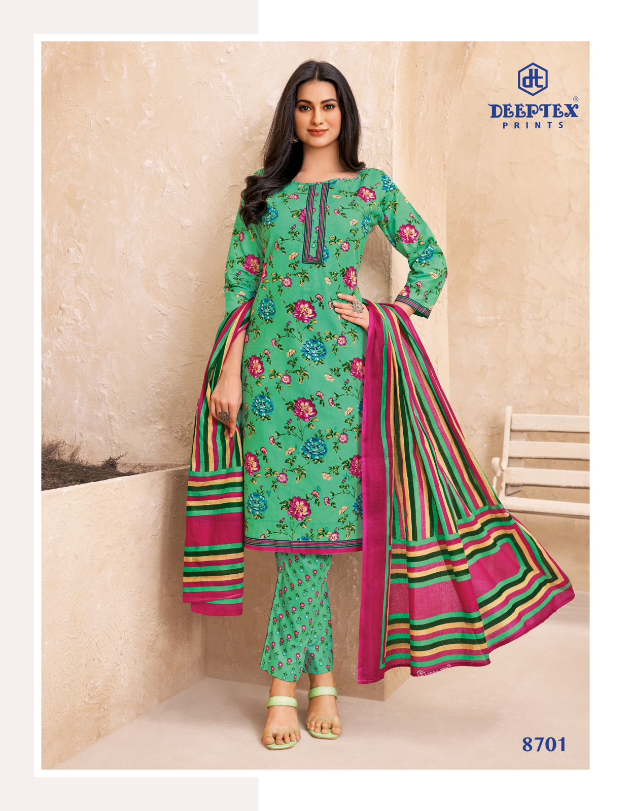 Miss India Vol 87 By Deeptex Cotton Printed Dress Material Wholesale Price In Surat
